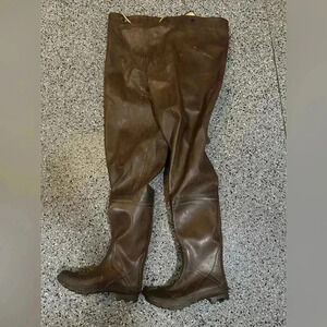 Vintage Men's Avid Steel Shank Chest Waders Fishing Sz 10